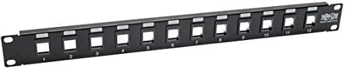 Tripp Lite 12-Port Keystone Blank Patch Panel RJ45, USB, HDMI