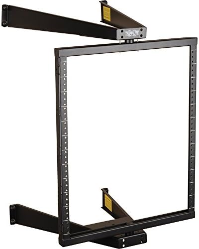 Tripp Lite 12U Wall Mount 2-Post Open Frame Rack, Pivoting/Hinged Network Equipment Rack