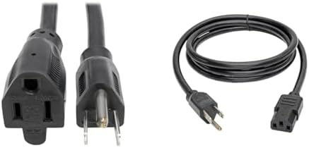 Tripp Lite 15A 14AWG Heavy Duty 3-Ft and 6-Ft Power Extension and Computer Cords