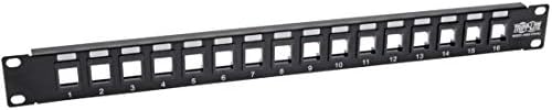 Tripp Lite 16-Port Keystone Blank Patch Panel RJ45, USB, HDMI