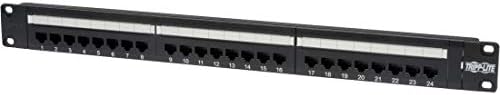 Tripp Lite 24-Port 1U Rackmount Cat6 Cat5 110 Patch Panel 568B, RJ45 Ethernet, TAA Compliant