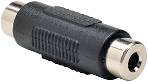 Tripp Lite 3.5mm to 3.5mm Mini Stereo Audio Coupler Extender F/F (P310-000), Black