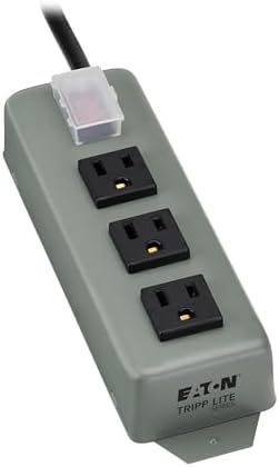 Tripp Lite 3SP9 Heavy Duty Industrial Metal Power Strip 3 Outlets