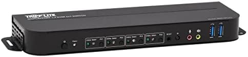 Tripp Lite 4 Port DisplayPort USB KVM Switch, Quad Port DP USB KVM Switch, 4K 60 Hz, HDR