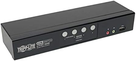 Tripp Lite 4 Port HDMI/USB KVM Switch, Audio/Video, USB 2.0 Peripheral Port, 1080p, Windows