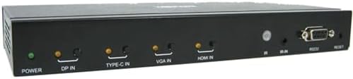 Tripp Lite 4 Port Presentation Switch, 4K 60 Hz, HDMI, DisplayPort, USB-C & VGA to HDMI