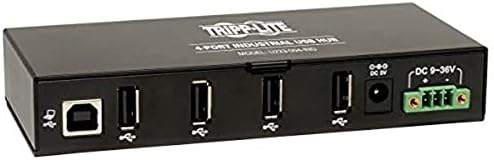 Tripp Lite 4-Port Rugged Industrial USB 2.0 Hi-Speed Hub w 15KV ESD Immunity and metal case