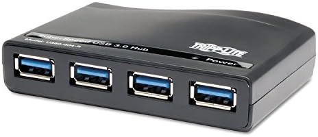 Tripp Lite 4-Port USB-A 3.0 SuperSpeed Hub, 5 Gbps Transfer Speed USB Type-A (U360-004-R)