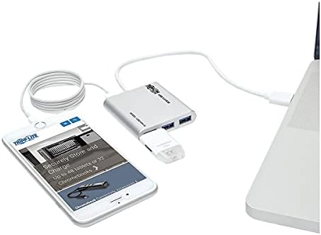 Tripp Lite 4-Port USB-A 3.0 SuperSpeed Mini Hub, Portable Hub for Laptop & Chromebook