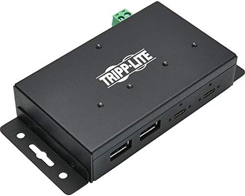 Tripp Lite 4 Port USB Hub, Industrial USB Hub, USB 3.1 Hub, Gen 2, 10 Gbps, 2 USB C, 2 USB A