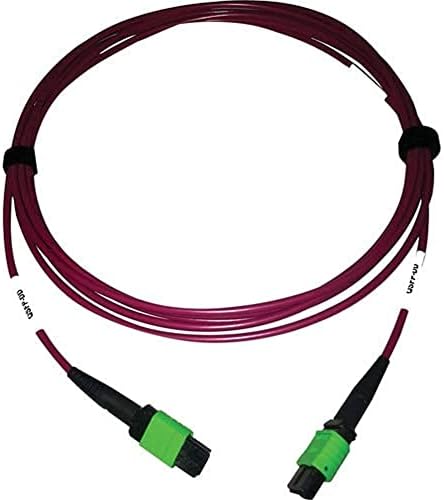 Tripp Lite 400GB Ethernet Fiber Optic Cable, Multimode 50/125 OM4 Cable, Plenum Rated