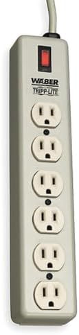Tripp Lite 6SPDX Heavy Duty Metal Beige Power Strip 6 Outlets
