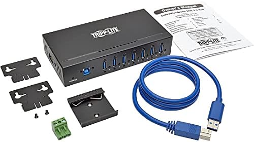 Tripp Lite 7-Port Industrial USB-A 3.0 SuperSpeed Hub with 15KV ESD Immunity, Metal Case
