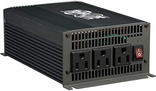 Tripp Lite 700W Compact Power Inverter, 12V DC to 120V AC, 3-Outlets 5-15R, Metal Housing