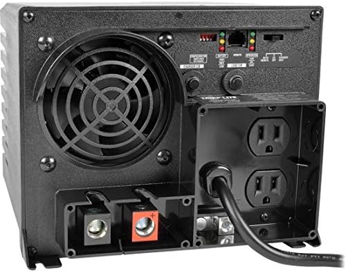 Tripp Lite 750W Power Inverter/Charger, 12V DC to 120V AC, 20A, 2 Outlet 5-15R