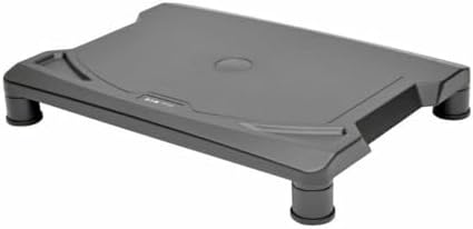 Tripp Lite Adjustable Computer Monitor Stand for Desks, 15.5 x 11.25 in., Rubber Feet, Black