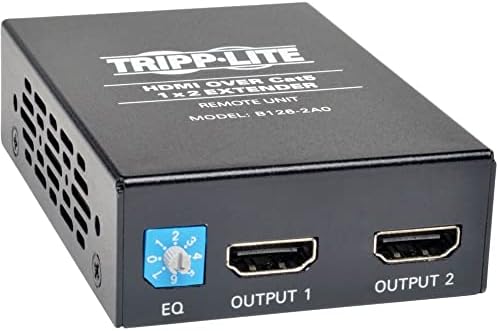 Tripp Lite B126-2A0 2-Port HDMI Over Cat5/Cat6 Audio Video Extender Remote Unit TAA