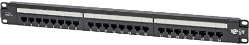 Tripp Lite Cat6 24-Port PoE+ Patch Panel, RJ45 Ethernet, 1U Rackmount