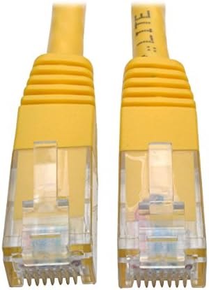 Tripp Lite Cat6 Cat5e Gigabit Molded Patch Cable RJ45 M/M 550MHz, Yellow
