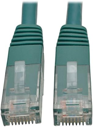 Tripp Lite Cat6 Cat5e Gigabit Molded Patch Cable RJ45 M/M 550MHz, Green