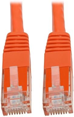 Tripp Lite Cat6 Cat5e Gigabit Molded Patch Cable RJ45 M/M 550MHz, Orange