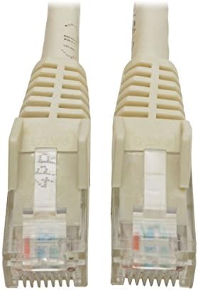 Tripp Lite Cat6 Gigabit Ethernet Snagless Molded Patch Cable UTP White RJ45 M/550Mhz 6Ft 6'