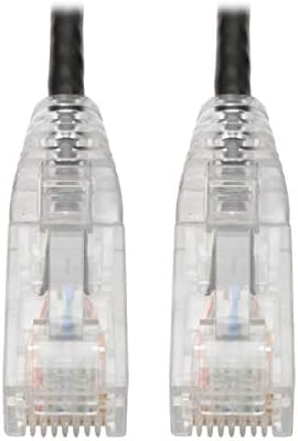 Tripp Lite Cat6 Gigabit Patch Cable Snagless RJ45 Molded Slim Black 15' (N201-S15-BK)