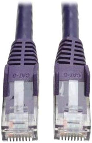 Tripp Lite Cat6 Gigabit Snagless Molded Patch Cable RJ45, M/M, Purple, 5-Feet (N201-005-PU)