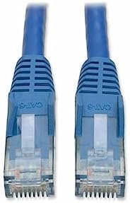 Tripp Lite Cat6 Gigabit Snagless Molded UTP Patch Ethernet Cable, RJ45 Male-to-Male Cable, Blue