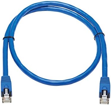 Tripp Lite Cat6a 10G Ethernet Cable, PoE, CMR-LP, Snagless F/UTP Network Patch Cable (RJ45 M/M)