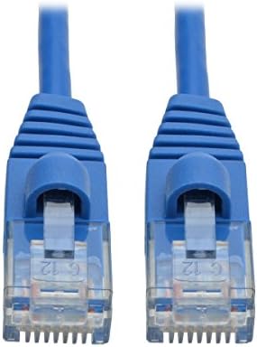 Tripp Lite Cat6a 10G Ethernet Cable, Snagless Molded Slim UTP Network Patch Cable (RJ45 M/M)