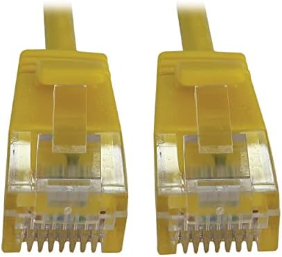 Tripp Lite Cat6a 10G Ethernet Cable, Snagless Molded Slim UTP Network Patch Cable (RJ45 M/M)