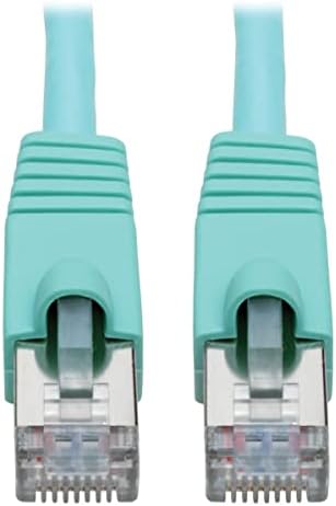 Tripp Lite Cat6a 10G Ethernet Cable, Snagless Molded STP Network Patch Cable (RJ45 M/M), Aqua