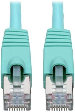 Tripp Lite Cat6a 10G Ethernet Cable, Snagless Molded STP Network Patch Cable (RJ45 M/M), Aqua