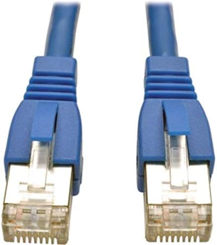 Tripp Lite Cat6a 10G Ethernet Cable, Snagless Molded STP Network Patch Cable (RJ45 M/M), Blue