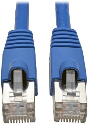Tripp Lite Cat6a 10G Ethernet Cable, Snagless Molded STP Network Patch Cable (RJ45 M/M), Blue