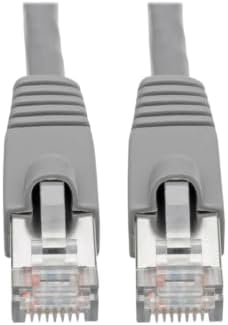 Tripp Lite Cat6a 10G Ethernet Cable, Snagless Molded STP Network Patch Cable (RJ45 M/M), Gray