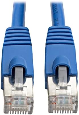 Tripp Lite Cat6a 10G Ethernet Cable, Snagless Molded STP Network Patch Cable (RJ45 M/M), Blue