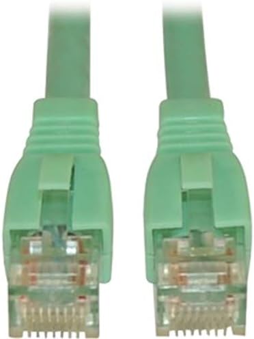 Tripp Lite Cat6a 10G Ethernet Cable, Snagless Molded UTP Network Patch Cable (RJ45 M/M), Aqua
