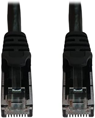 Tripp Lite Cat6a 10G Ethernet Cable, Snagless Molded UTP Network Patch Cable (RJ45 M/M), Black