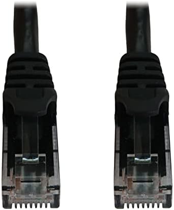 Tripp Lite Cat6a 10G Ethernet Cable, Snagless Molded UTP Network Patch Cable (RJ45 M/M), Black