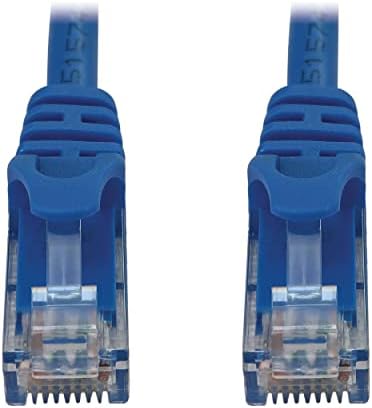 Tripp Lite Cat6a 10G Ethernet Cable, Snagless Molded UTP Network Patch Cable (RJ45 M/M), Blue