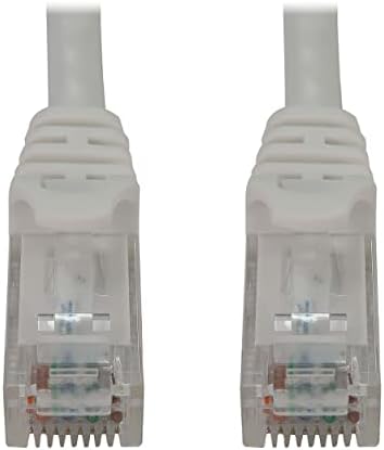 Tripp Lite Cat6a 10G Ethernet Cable, Snagless Molded UTP Network Patch Cable (RJ45 M/M), White