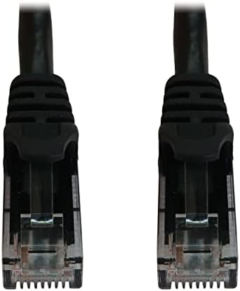 Tripp Lite Cat6a 10G Ethernet Cable, Snagless Molded UTP Network Patch Cable (RJ45 M/M), Black