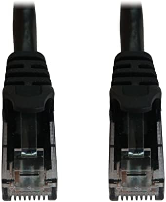 Tripp Lite Cat6a 10G Ethernet Cable, Snagless Molded UTP Network Patch Cable (RJ45 M/M), Black