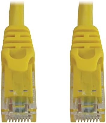 Tripp Lite Cat6a 10G Ethernet Cable, Snagless Molded UTP Network Patch Cable (RJ45 M/M), Yellow