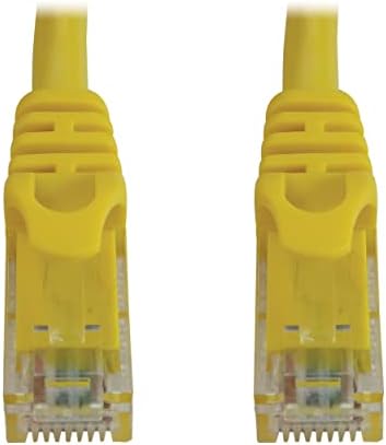 Tripp Lite Cat6a 10G Ethernet Cable, Snagless Molded UTP Network Patch Cable (RJ45 M/M), Yellow