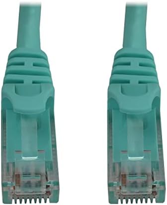 Tripp Lite Cat6a 10G Ethernet Cable, Snagless Molded UTP Network Patch Cable (RJ45 M/M), Aqua