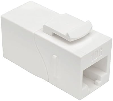 Tripp Lite Cat6a Straight Through Modular in Line Snap-in Coupler (N235-001-WH-6AD)