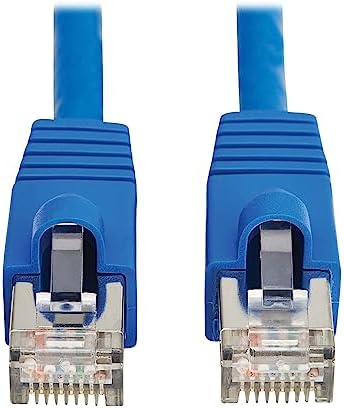 Tripp Lite Cat8 40G PoE Shielded Ethernet Cable, 5 Feet / 1.5 Meters, Blue, High Speed